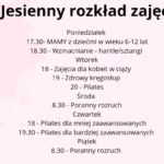 Jesienny rozkład zajęć